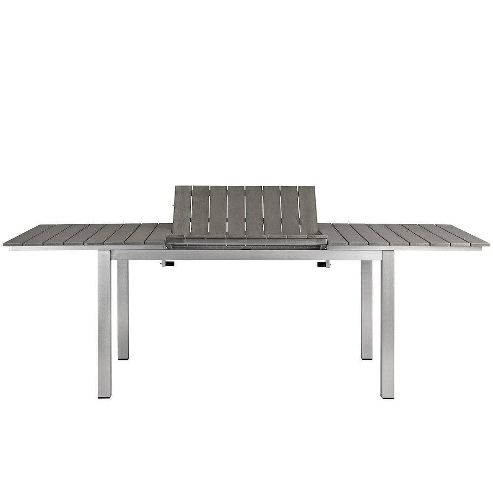 Shore Outdoor Patio Aluminum Dining Table