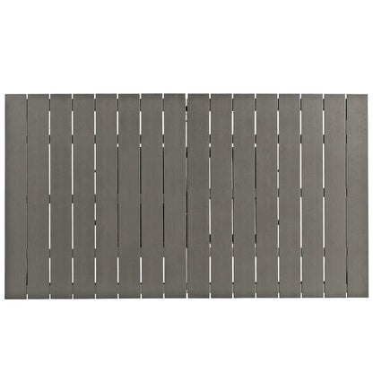 Shore Outdoor Patio Aluminum Dining Table