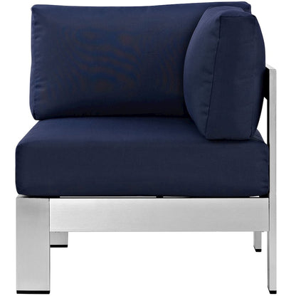 Shore Outdoor Patio Aluminum Corner Sofa