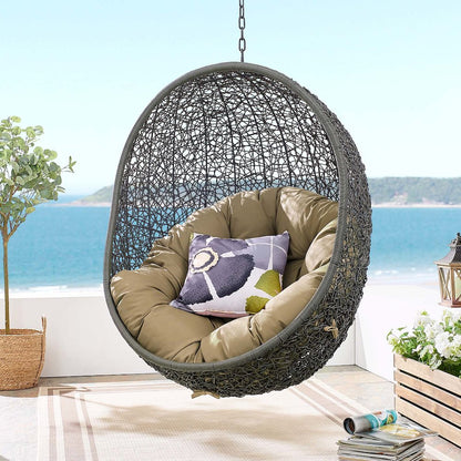 Hide Outdoor Patio Swing Chair With Stand