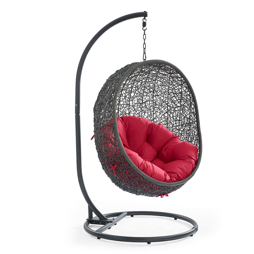 Hide Outdoor Patio Swing Chair With Stand