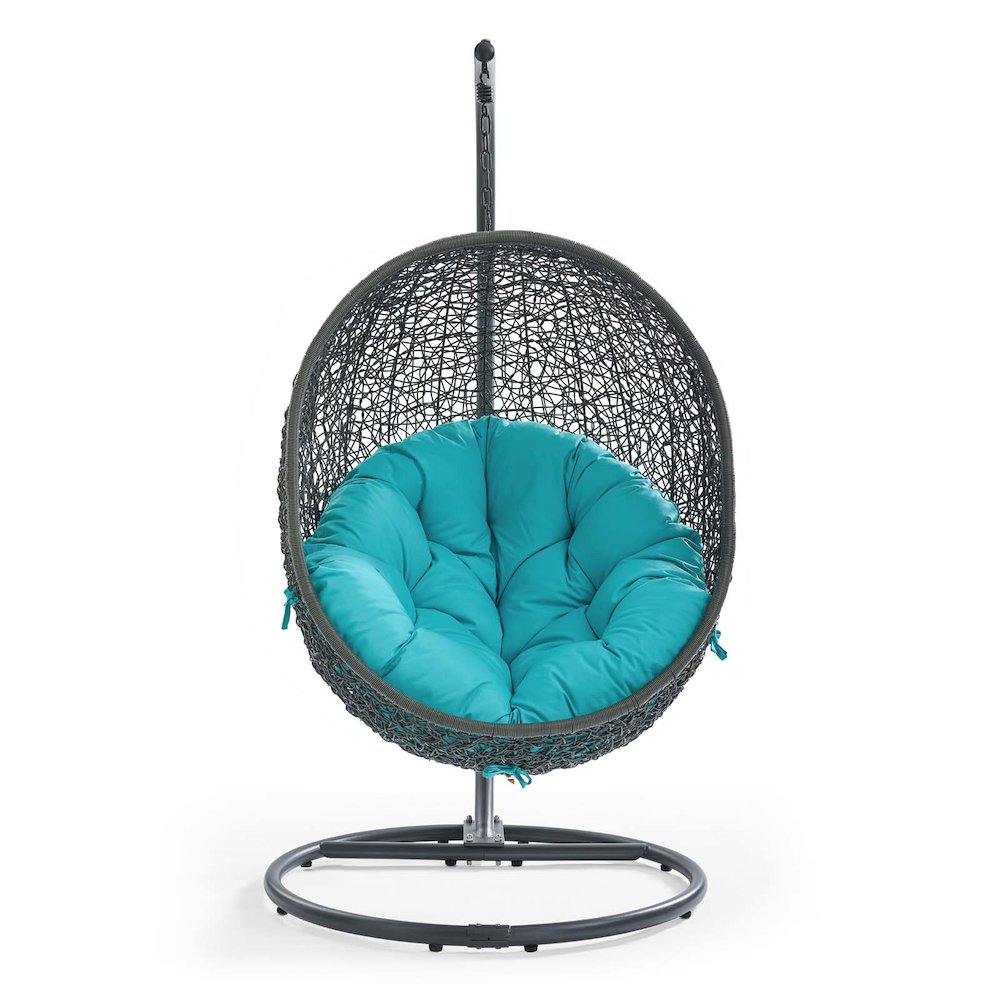 Hide Outdoor Patio Swing Chair With Stand