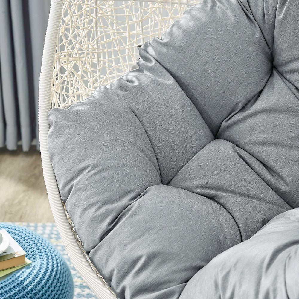 Hide Outdoor Patio Swing Chair With Stand
