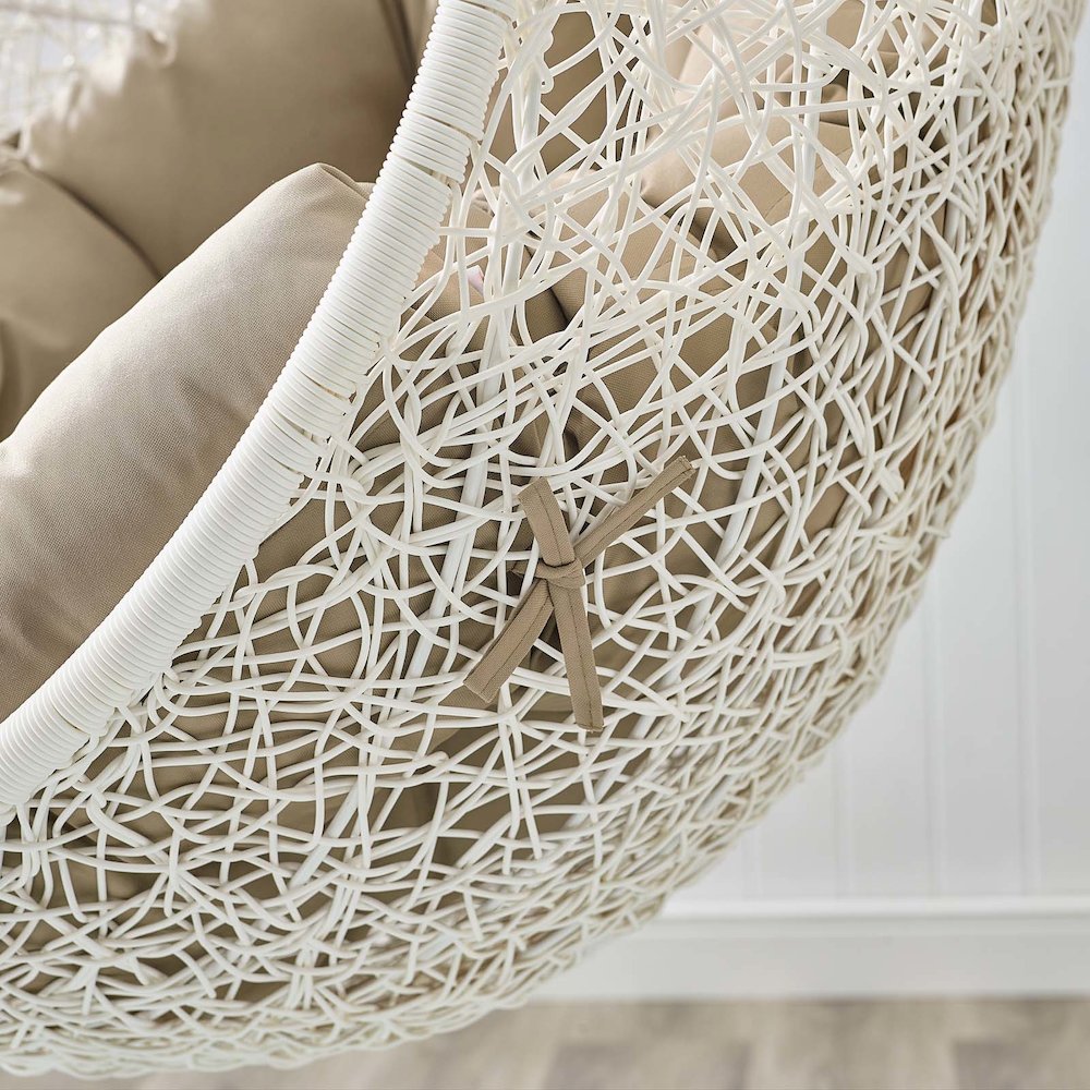 Hide Outdoor Patio Swing Chair With Stand