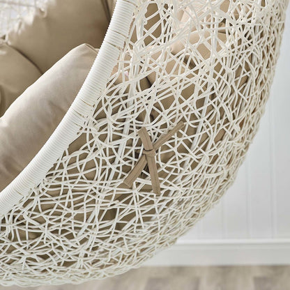 Hide Outdoor Patio Swing Chair With Stand