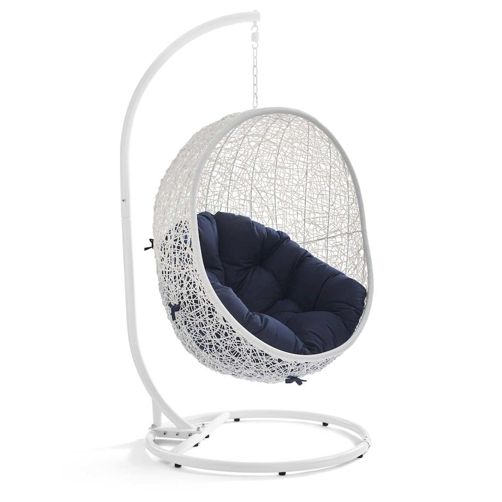Hide Outdoor Patio Swing Chair With Stand