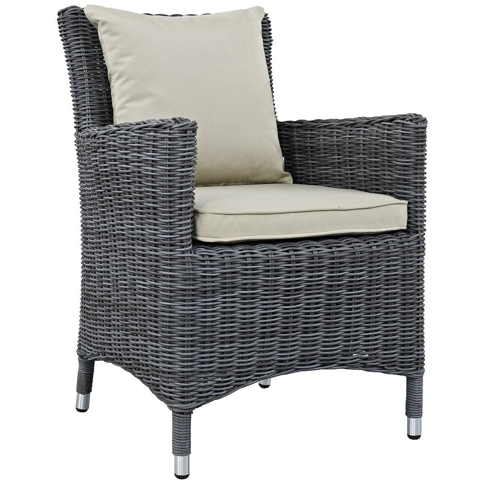 Summon 2 Piece Outdoor Patio Sunbrella Dining Set