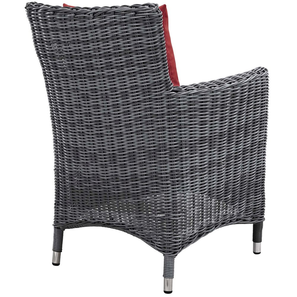 Summon 4 Piece Outdoor Patio Sunbrella Dining Set