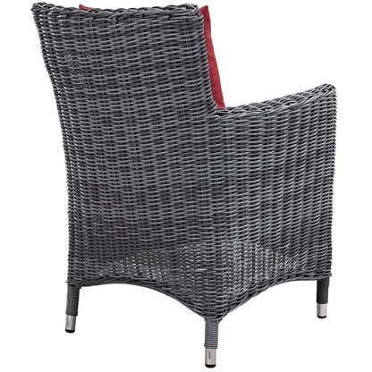 Summon 4 Piece Outdoor Patio Sunbrella Dining Set