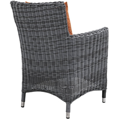 Summon 4 Piece Outdoor Patio Sunbrella Dining Set