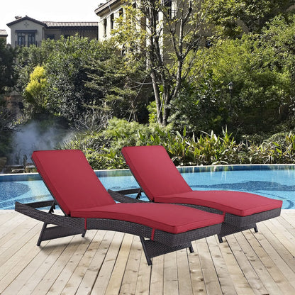 Convene Outdoor Patio Chaise Set of 2