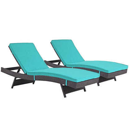 Convene Outdoor Patio Chaise Set of 2