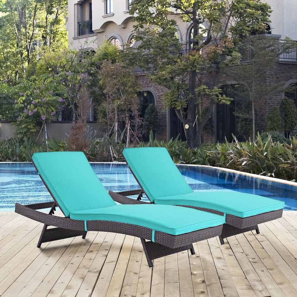 Convene Outdoor Patio Chaise Set of 2