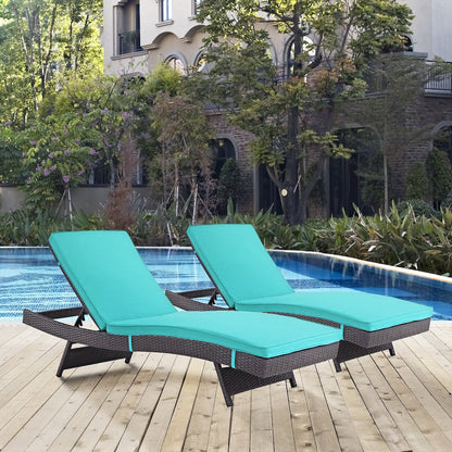 Convene Outdoor Patio Chaise Set of 2