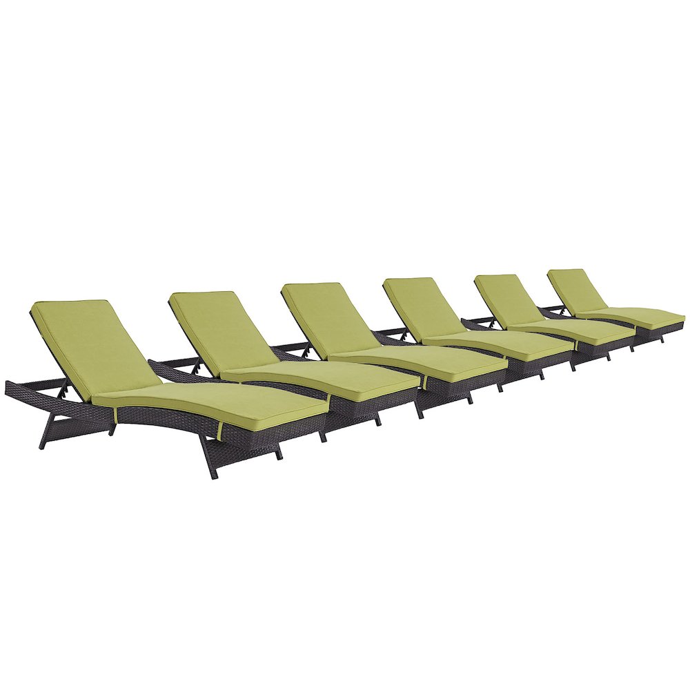 Convene Outdoor Patio Chaise Set of 6
