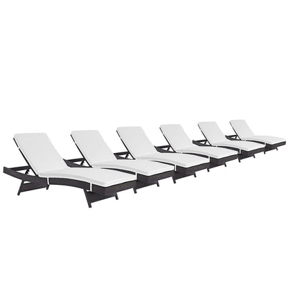 Convene Outdoor Patio Chaise Set of 6