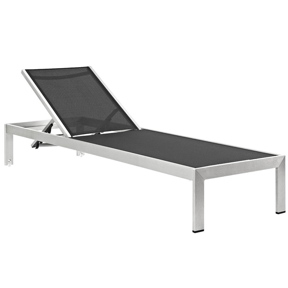 Shore Outdoor Patio Aluminum Chaise Set of 4