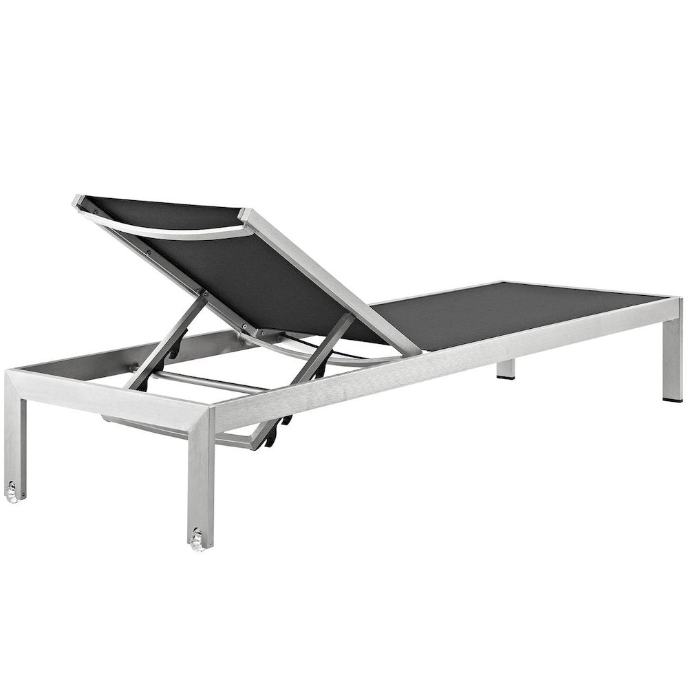 Shore Outdoor Patio Aluminum Chaise Set of 4