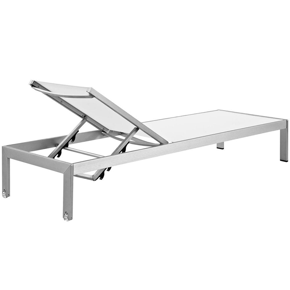 Shore Outdoor Patio Aluminum Chaise Set of 4