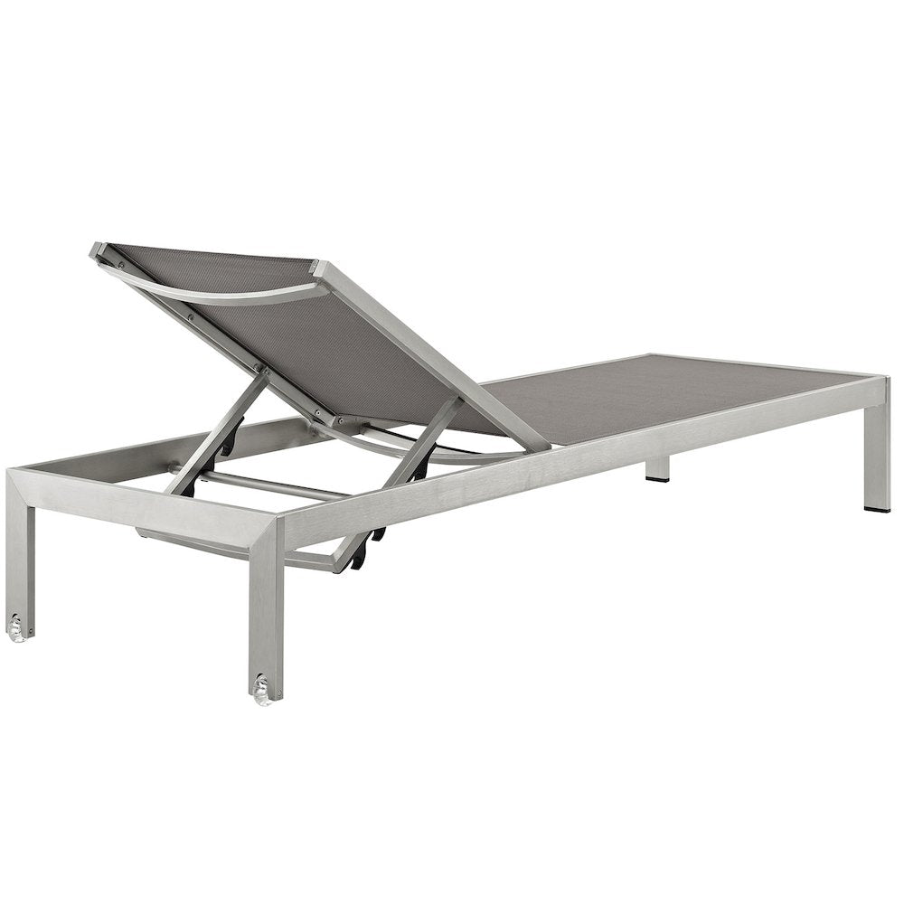 Shore Outdoor Patio Aluminum Chaise Set of 6
