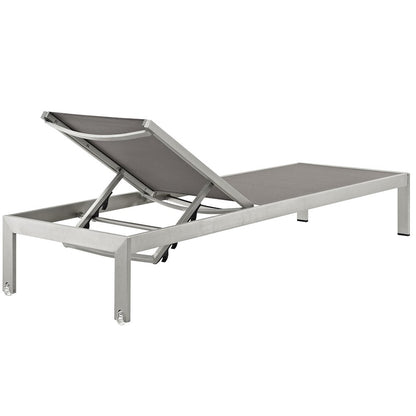 Shore Outdoor Patio Aluminum Chaise Set of 6