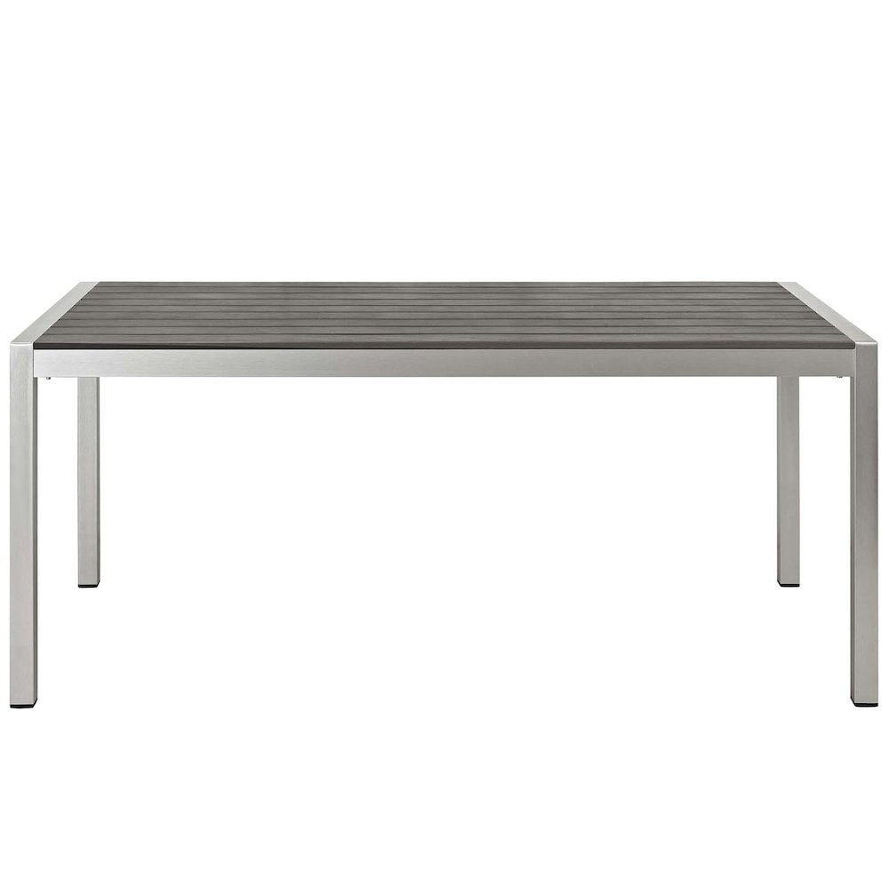 Shore 3 Piece Outdoor Patio Aluminum Dining Set