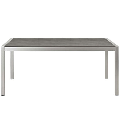 Shore 3 Piece Outdoor Patio Aluminum Dining Set