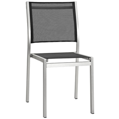 Shore 7 Piece Outdoor Patio Aluminum Dining Set