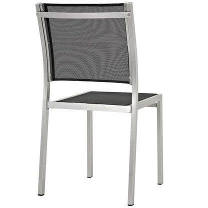 Shore Outdoor Patio Aluminum Side Chair Set of 2