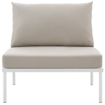 Harmony Armless Outdoor Patio Aluminum Chair