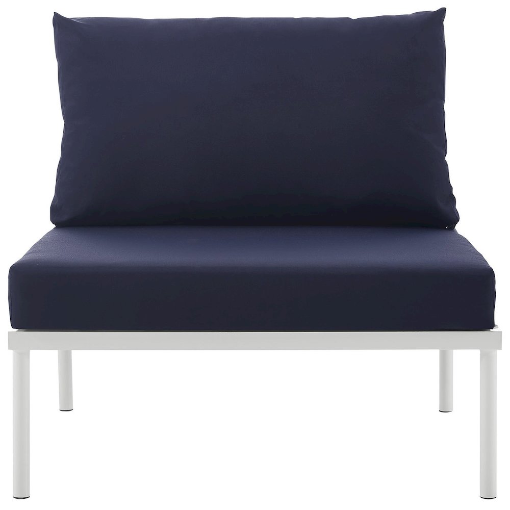 Harmony Armless Outdoor Patio Aluminum Chair