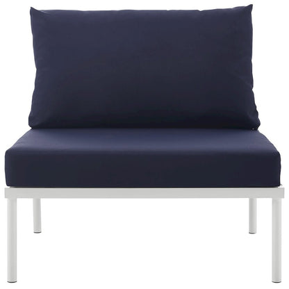 Harmony Armless Outdoor Patio Aluminum Chair