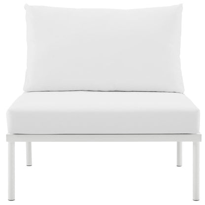 Harmony Armless Outdoor Patio Aluminum Chair