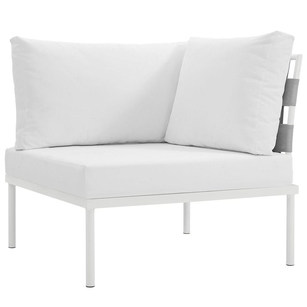 Harmony Outdoor Patio Aluminum Corner Sofa