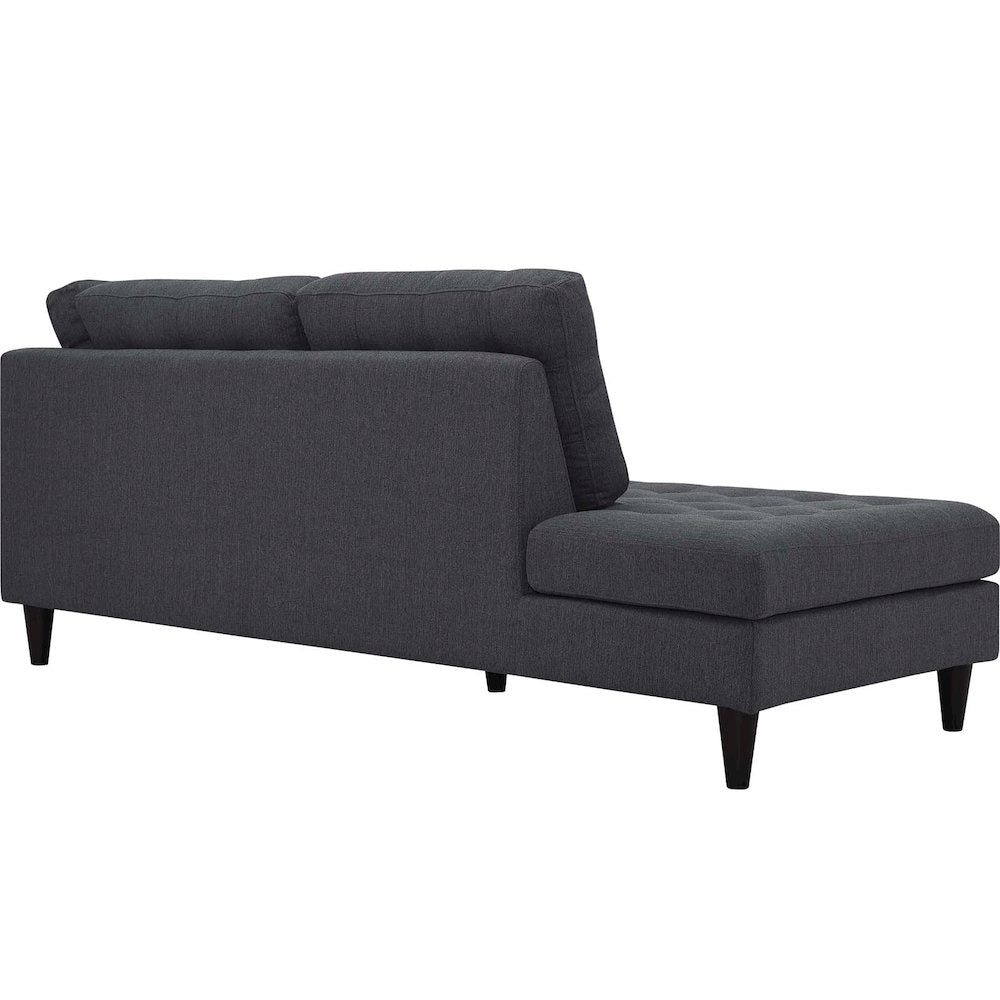 Empress Upholstered Fabric Left Facing Bumper