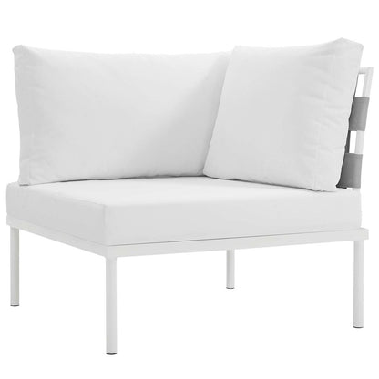 Harmony 7 Piece Outdoor Patio Aluminum Sectional Sofa Set