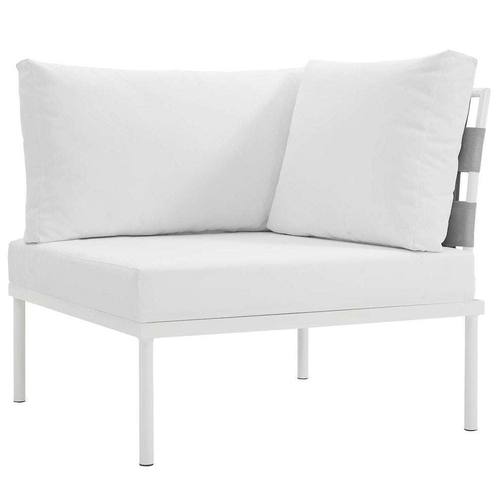 Harmony 8 Piece Outdoor Patio Aluminum Sectional Sofa Set