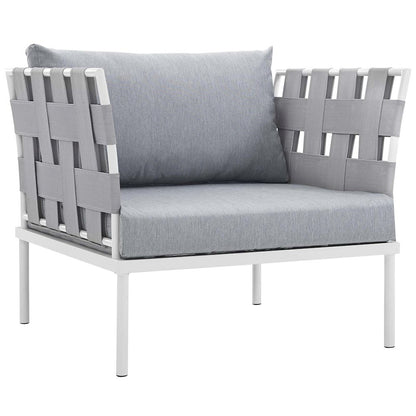 Harmony 5 Piece Outdoor Patio Aluminum Sectional Sofa Set