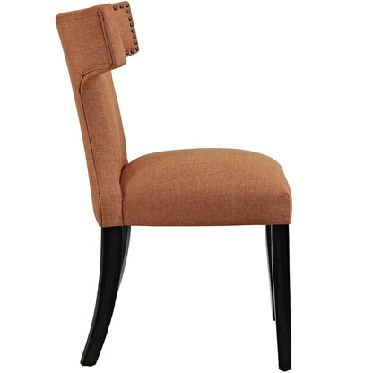 Curve Fabric Dining Side Chair Set of 2