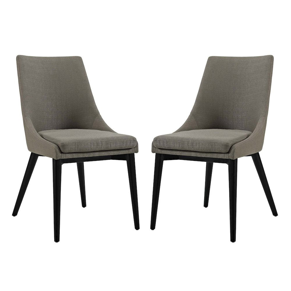 Viscount Fabric Dining Side Chair Set of 2