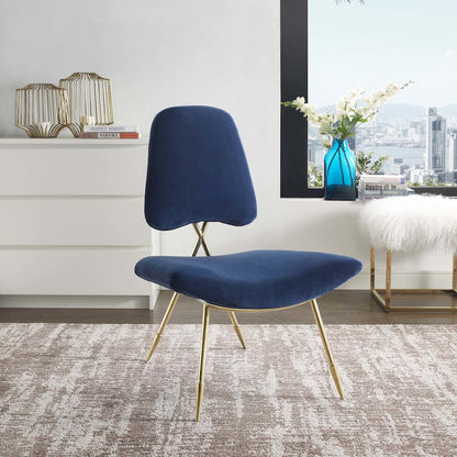 Ponder Performance Velvet Lounge Chair