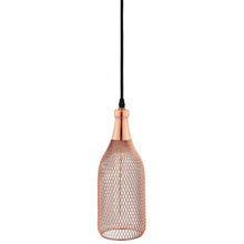 Glimmer Bottle-Shaped Rose Gold Pendant Light