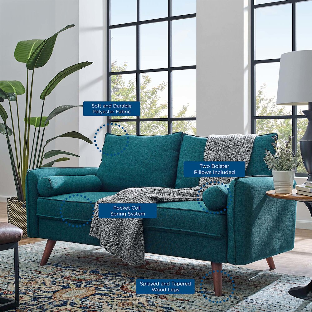 Revive Upholstered Fabric Loveseat