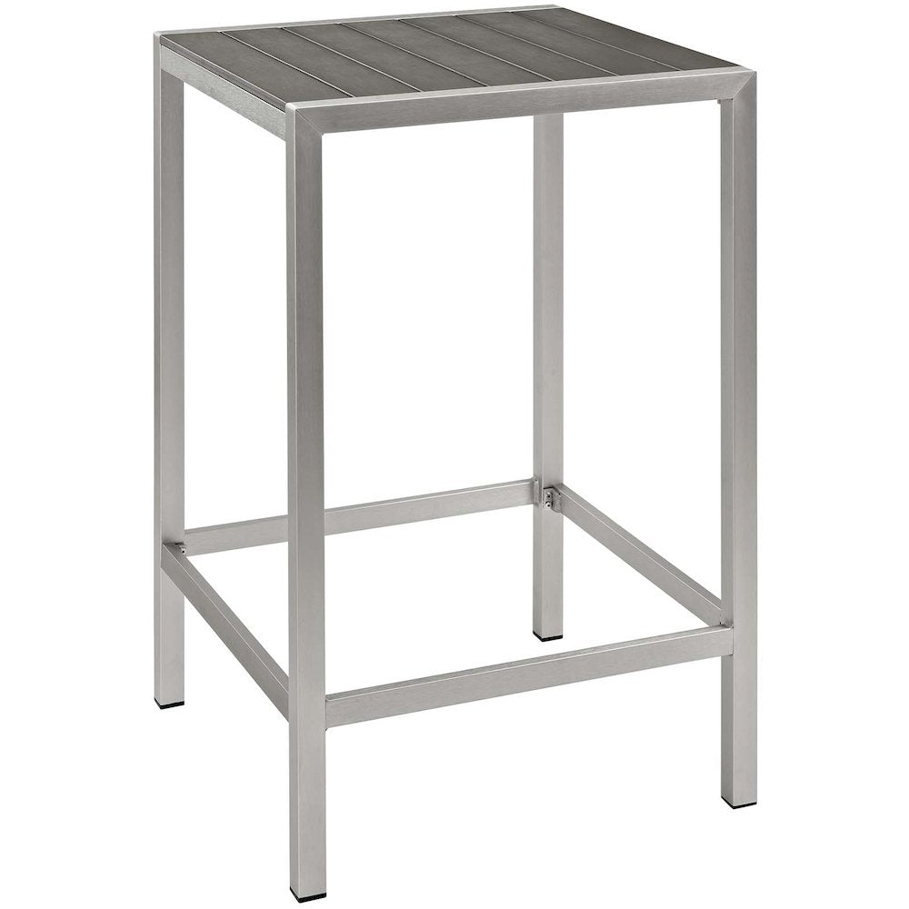 Shore 3 Piece Outdoor Patio Aluminum Pub Set