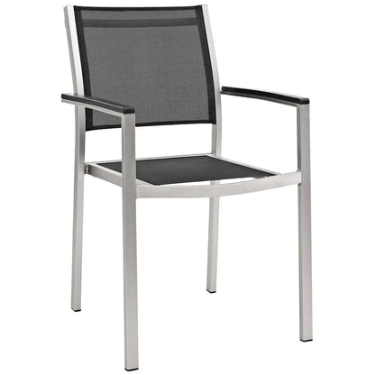 Shore 9 Piece Outdoor Patio Aluminum Dining Set