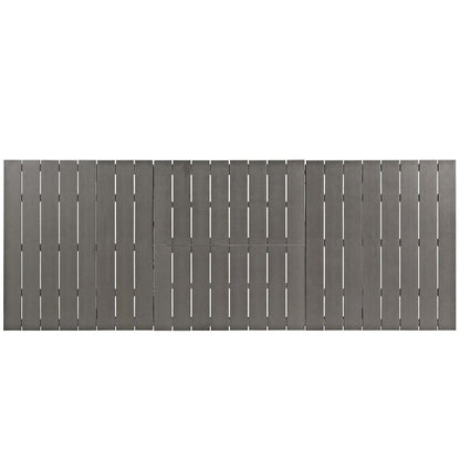 Shore 9 Piece Outdoor Patio Aluminum Dining Set