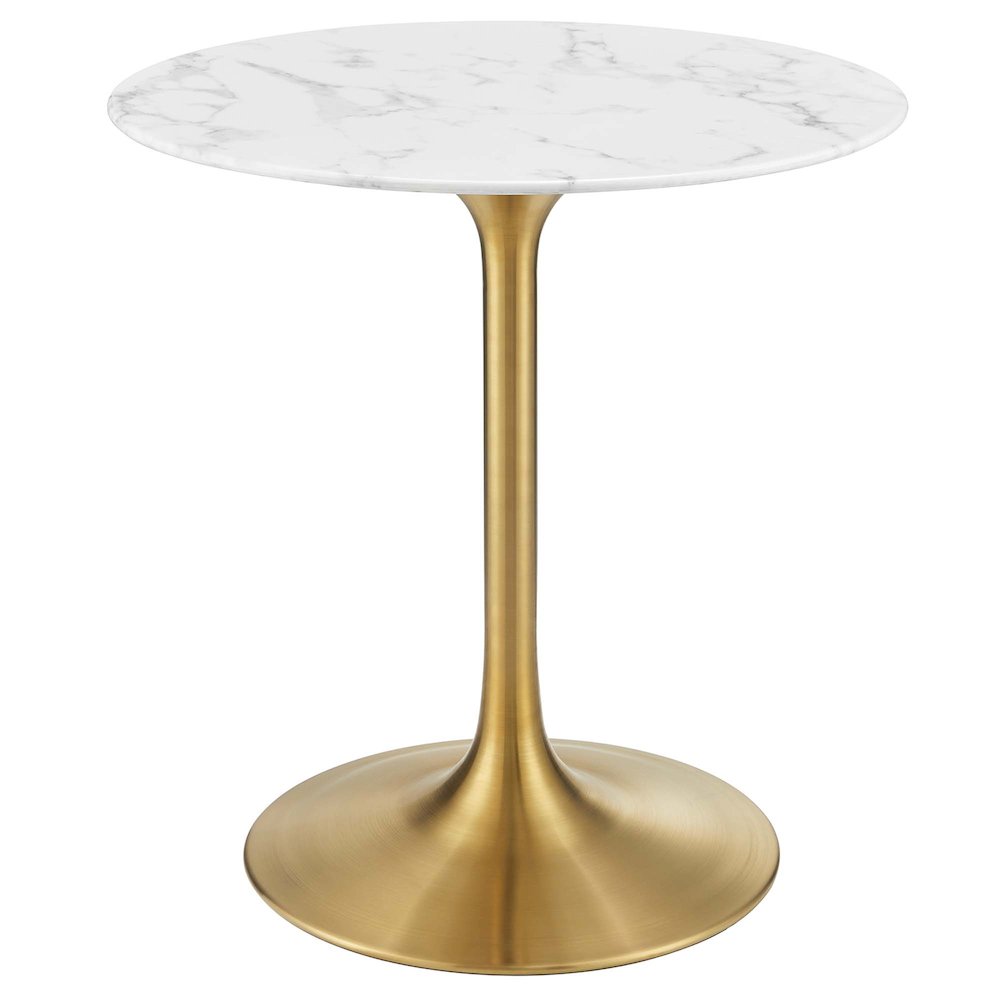 Lippa 28" Round Faux Marble Dining Table