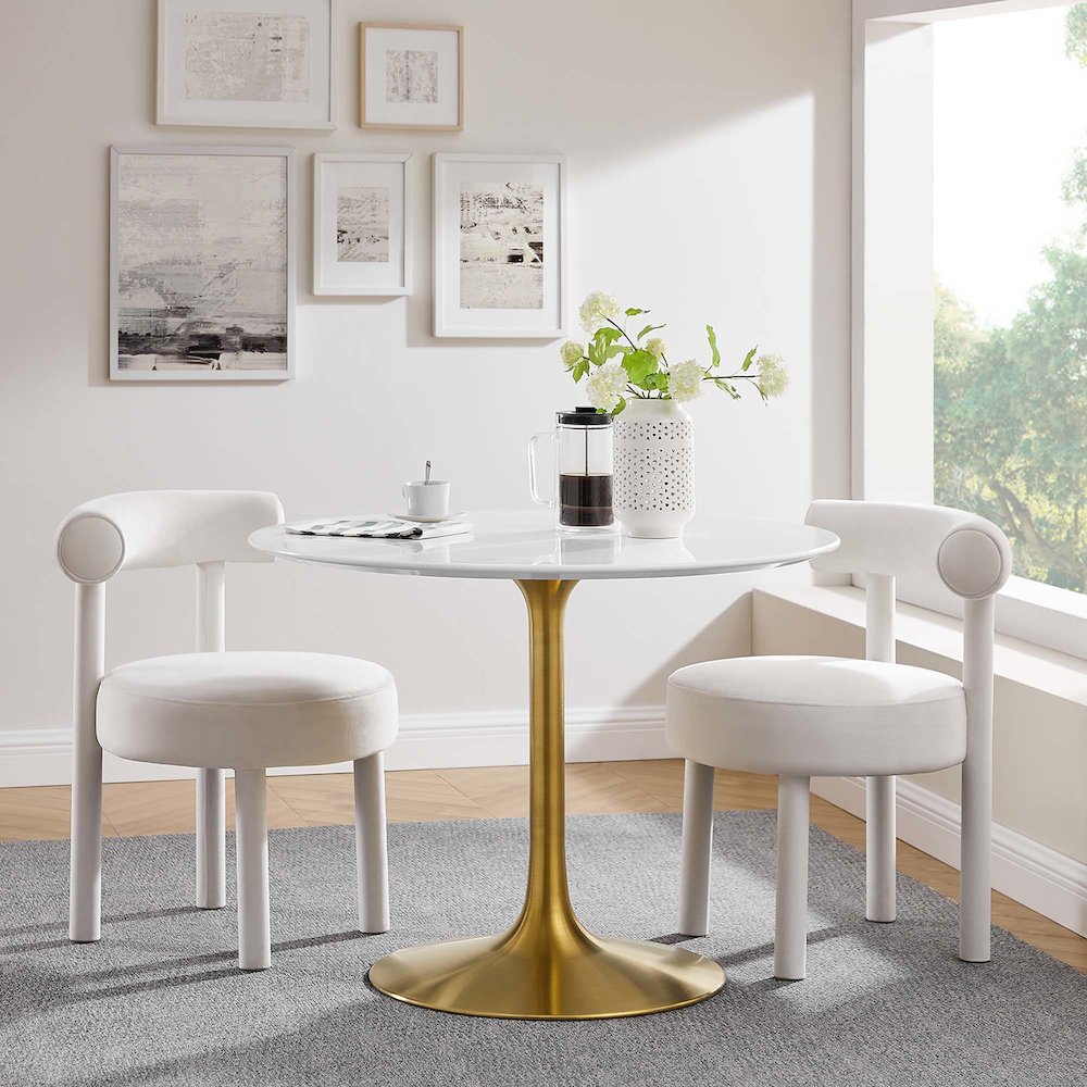 Lippa 40" Round Wood Dining Table