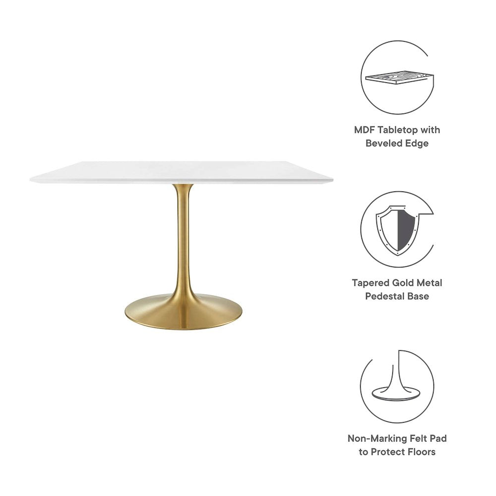 Lippa 48" Square Wood Dining Table