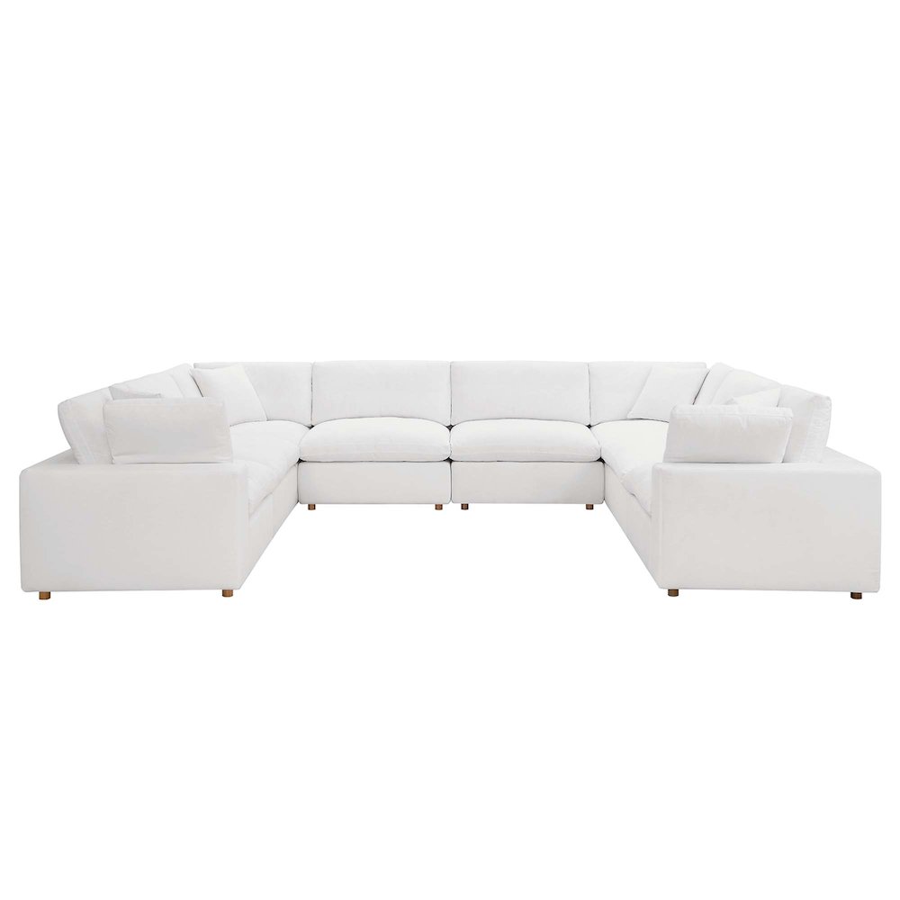 Commix 8-Piece Down Filled Overstuffed Sectional Sofa